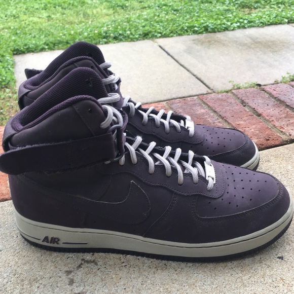 Nike Other - Air Force 1 high tops 10.5 Dark Purple